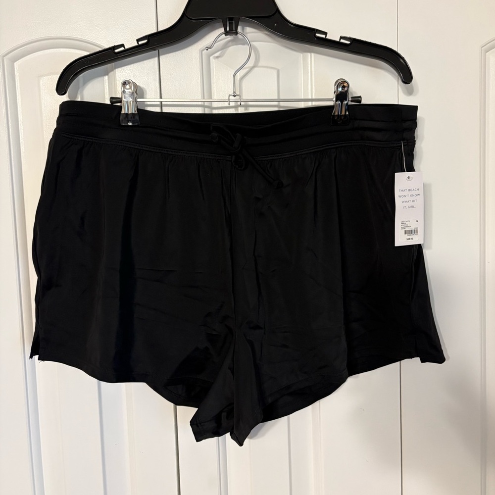 NWT- Black Swim Short- size 14